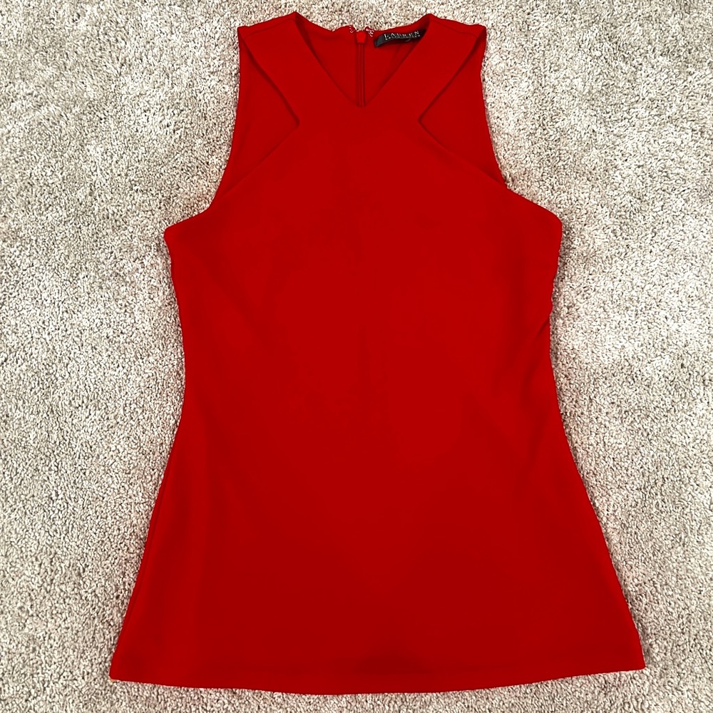 Gorgeous Red Cross cross halter Lauren by Ralph Lauren XS/S